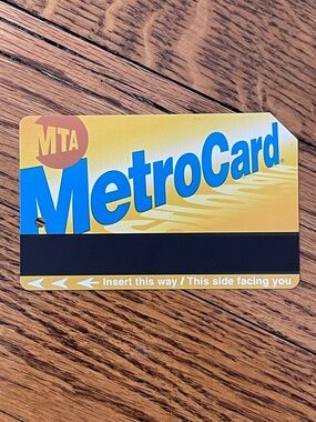 MTA MetroCard Yellow and Blue